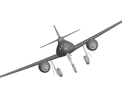 messerschmitt 262 3D model