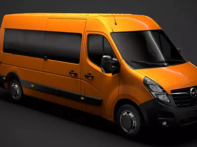 Opel Movano L3H2 Minibus 2020 3D model