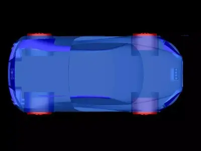 AUDI R8 Body And Wheel Free 3D model