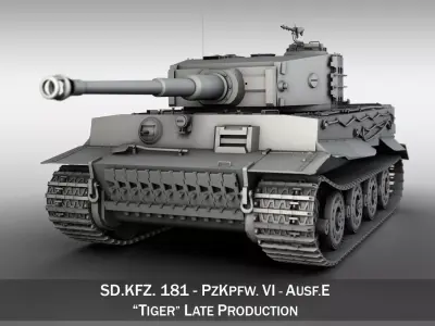 Tiger - Late Production 3D model