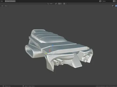 Simplistic Flying Vehicle 18 Low-poly 3D model