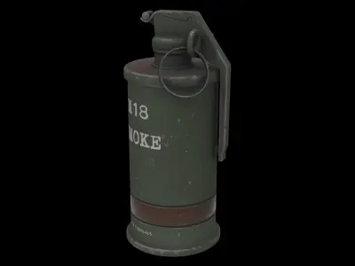 smoke grenade 02 3D model