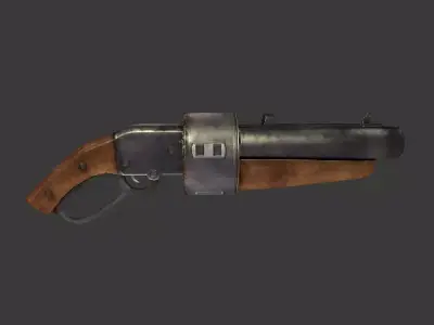 Scatter Gun Low-poly 3D model