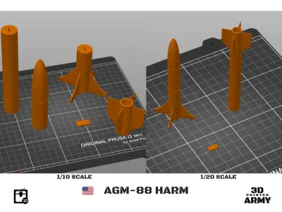 AGM-188 HARM - 3D printing files for aeromodelling  3D print model