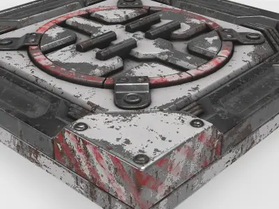 panel sci-fi 09 3D model