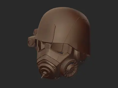 NCR VETERNA FALLOUT HELMET PRINTABLE VERSION STL 3D print model