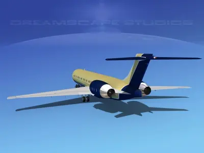 McDonnell Douglas MD-87 Corporate 4 3D model
