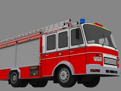 Fire Truck 3D Model get