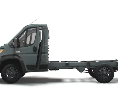 RAM Promaster Chassis Truck SCab 3450WB HQInterior 2023 3D model