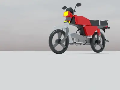 Loly Poly Super Power Bike free download Free low-poly 3D model
