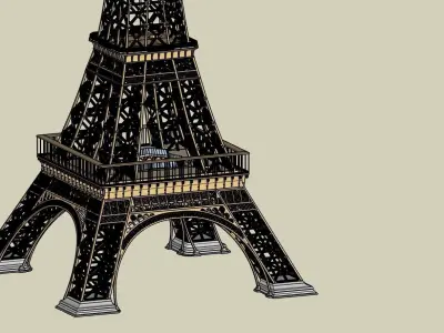 TOUR EIFFEL PARIS 3D print model