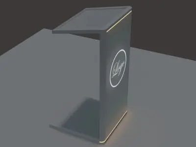 Podium Perfection A Light-infused 3D Stand Free 3D model