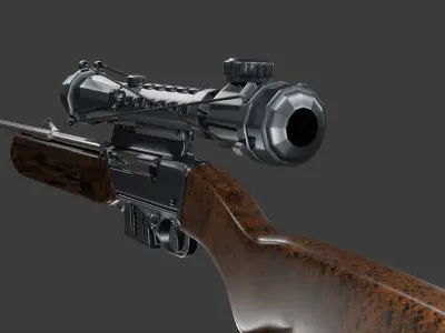 Remington Pump Action Shotgun 3D model