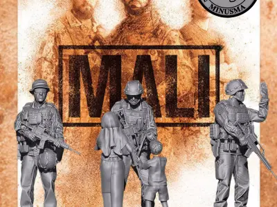      Modern Bundeswehr Soldier Mali 1-35 3D print model