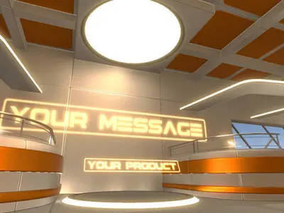 3D Showroom Level Kit Vol 3 Low-poly 3D model