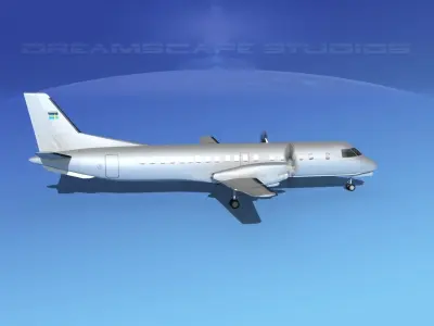 SAAB SF2000 Swedish Air Force 3D model