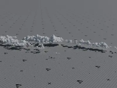 VDB Cumulonimbus Cloud Field 2 3D model