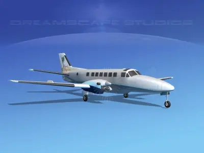 Beechcraft B99 Island Air 3D model