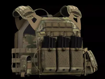Plate Carriers CRYE JPC 2 V2 Low-poly 3D model