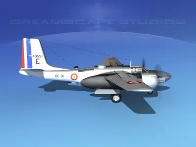 Douglas A-26C Invader V08 France 3D model