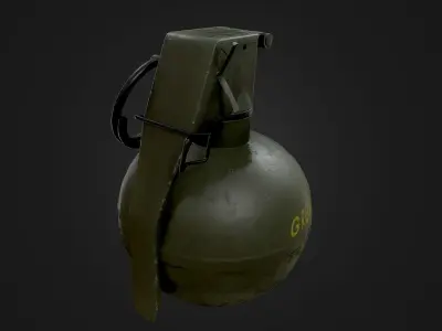 M67 Hand Grenade Low-poly 3D model buy