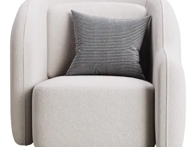 Chair Barrier Right 3D model