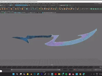 slicer sword model Low-poly 3D model