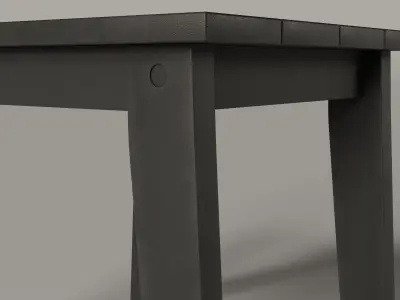 Lakeside Side End Table Low-poly 3D model