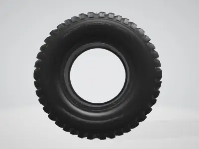 Heavy-Duty Off-Road Tire - 3D Model Analysis 3D model