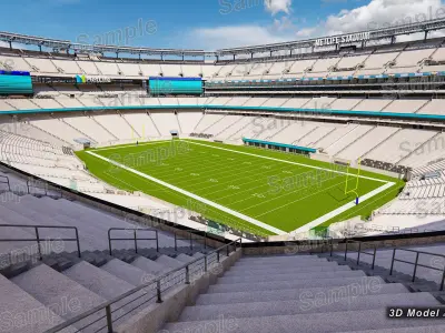 MetLife Stadium - New Jersey USA Low-poly 3D model