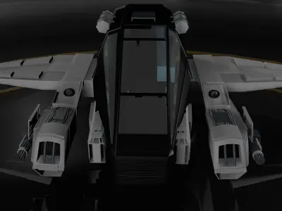 Spaceship 3D model 19