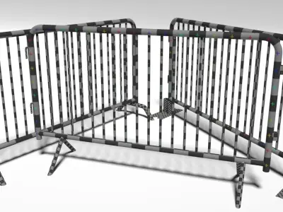 Crowd barrier Free 3D model