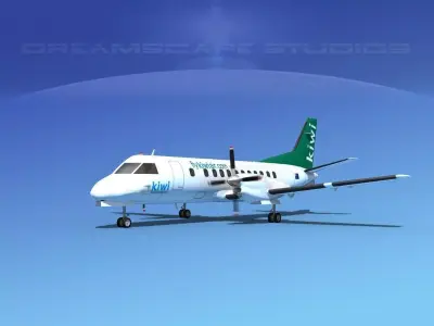 SAAB SF340 Kiwi Air 3D model