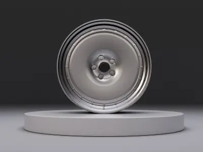 L1 wheel Low-poly 3D model
