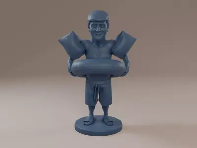 Donald Trump Swimmingpool 3D print model