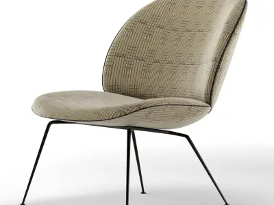 Beetle Lounge Chair - Gubi 3D model
