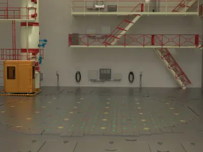 Chernobyl Reactor Room 3D model