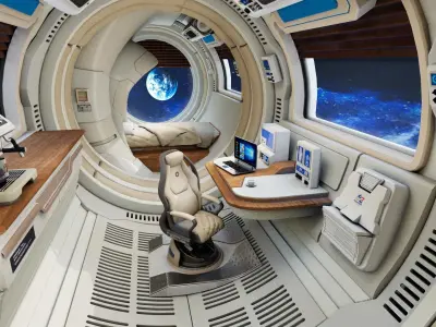 spaceship room sci fi 3D model