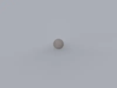 Scroll cigarette with stripe 3D model