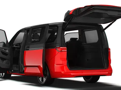 VW T7 Multivan Long HQ Interior 2025 3D model