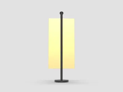 Style advertisement close to a urban street in city 3D model