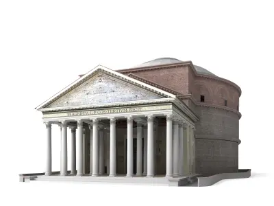 Pantheon in Rome Italy 3D model