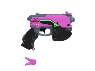DVa Blaster - Overwatch - Commercial - Printable - STL 3D print model