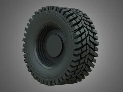 Wheel Loader W190D - Wheel and Tire 3D model