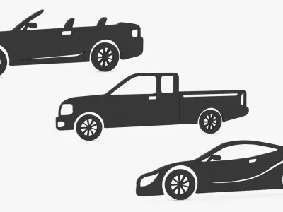 Car Silhouettes Collection 3D model
