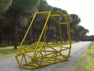 BAJA car chassis Free 3D model