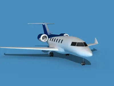 Bombardier CL604 Challenger V06 3D model