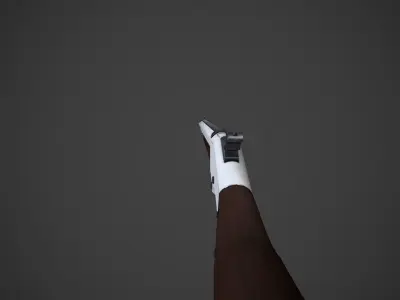 Game Ready Winchester revolver Low-poly 3D model