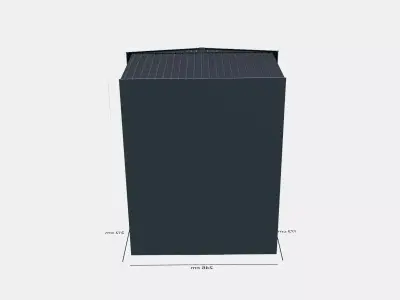Ohio 10x8 garden tool storage house 1 3D model