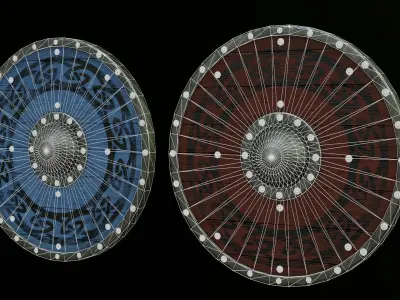 Viking Shield Pack - Triple AAA game asset Free low-poly 3D model